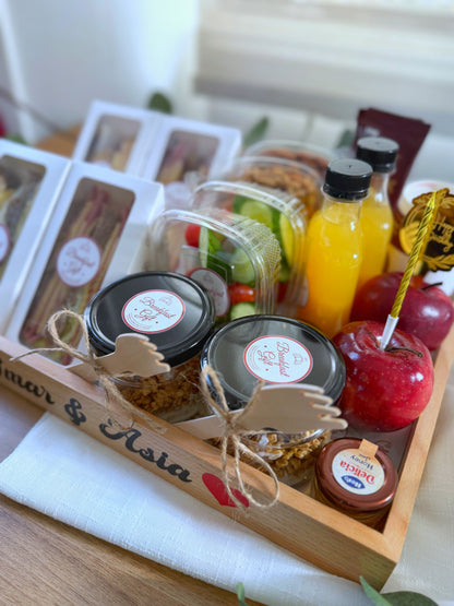 Healthy couples breakfast
