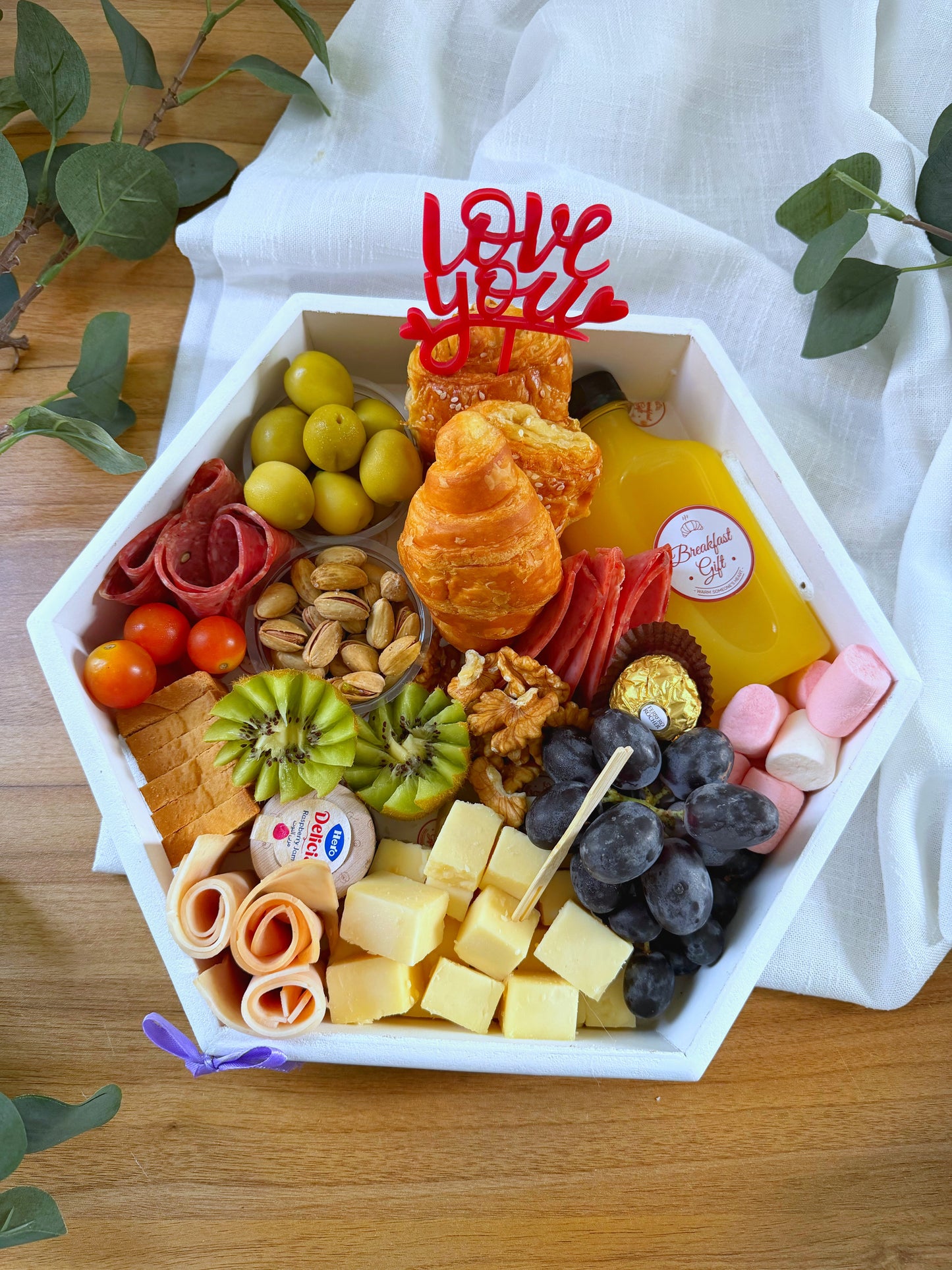 Birthday Breakfast Hexagonal Platter
