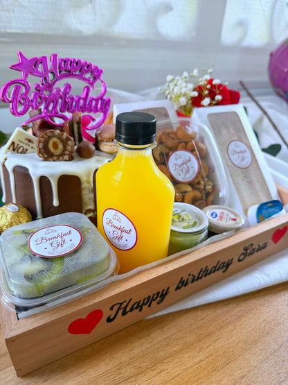 Birthday Breakfast Cake & Candle
