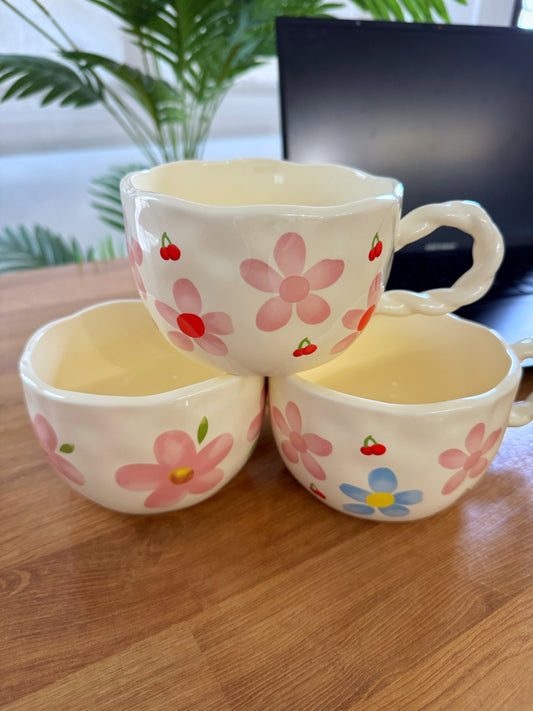 Pastel Flower Mug