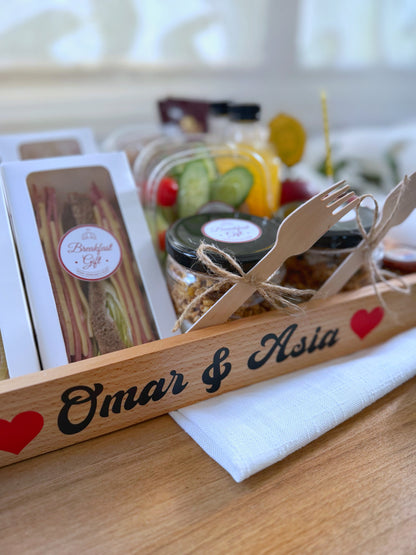 Healthy couples breakfast