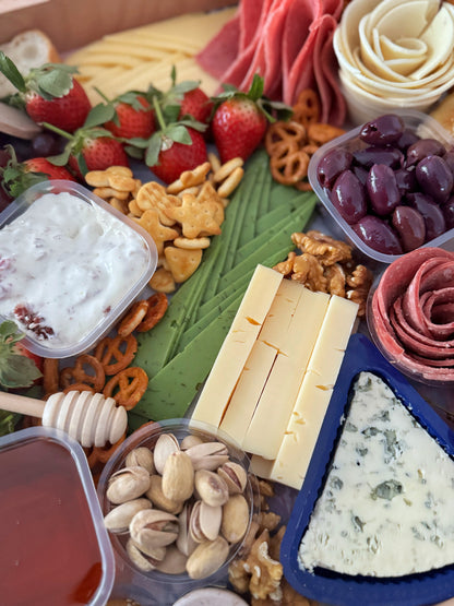 Family cheese platter breakfast