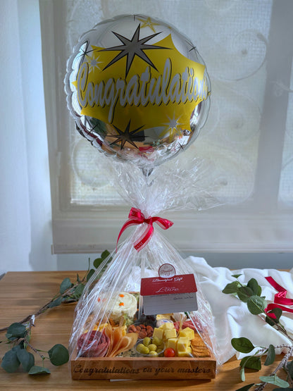 Carrot cake with cheese platter