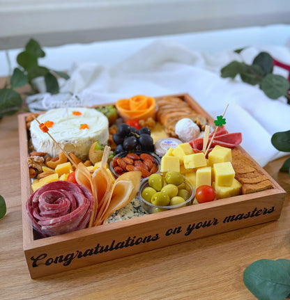 Carrot cake with cheese platter