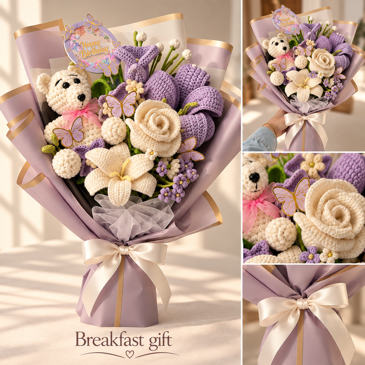 Forever Bloom Crochet Bouquet