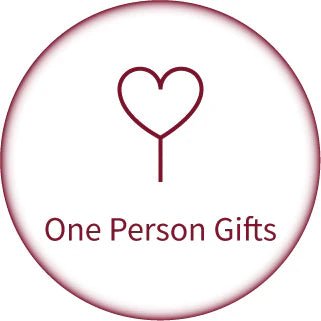 One Person Gifts Icon - A single wrapped present with a bow