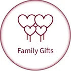 Family Gifts Icon - A collection of gift boxes representing a family celebration